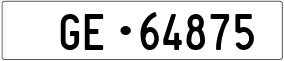 Trailer License Plate